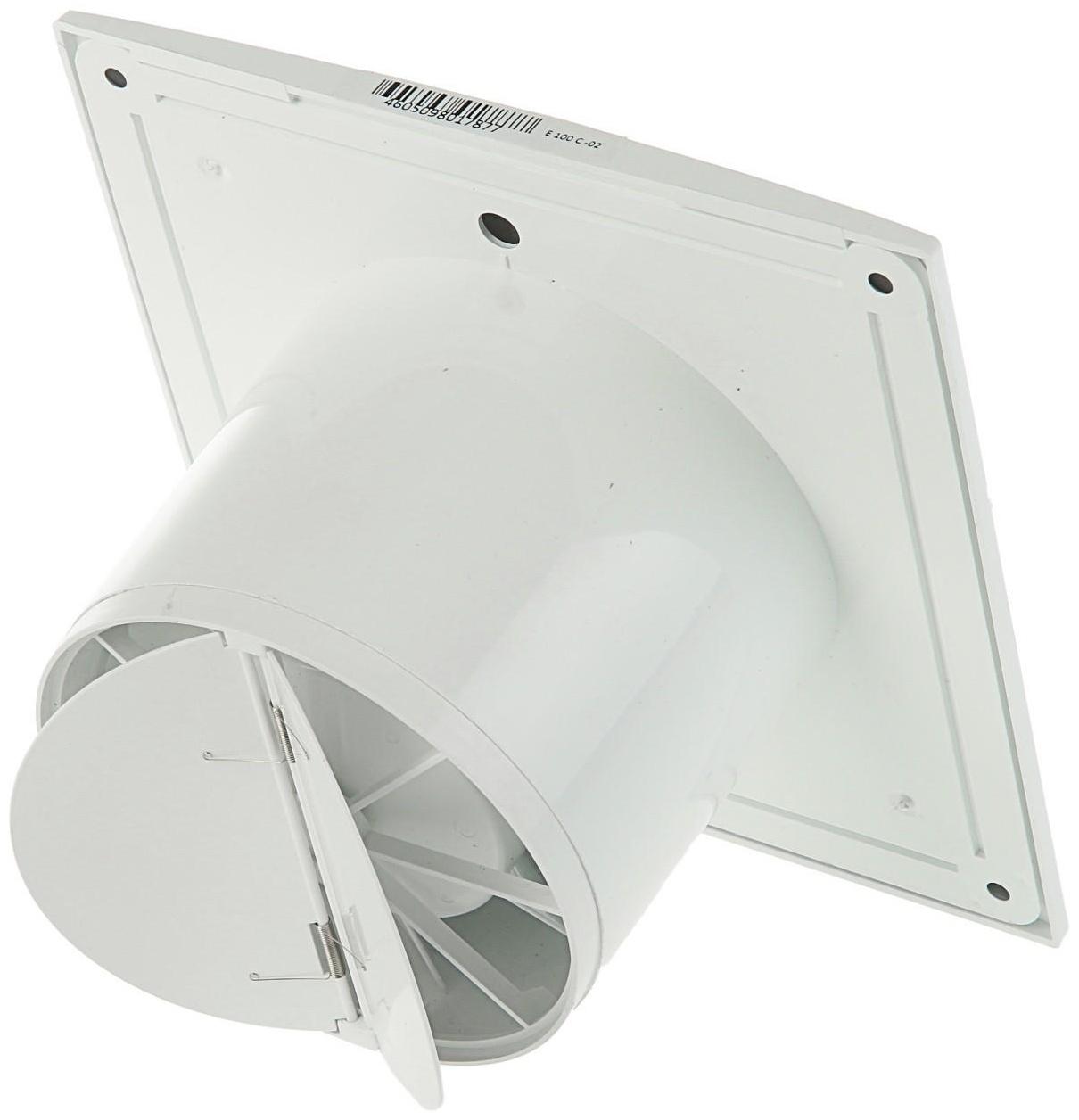 Вентилятор вытяжной ERA E 100-02, 160x160 мм, d=100 мм