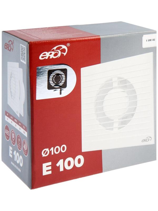 Вентилятор вытяжной ERA E 100-02, 160x160 мм, d=100 мм
