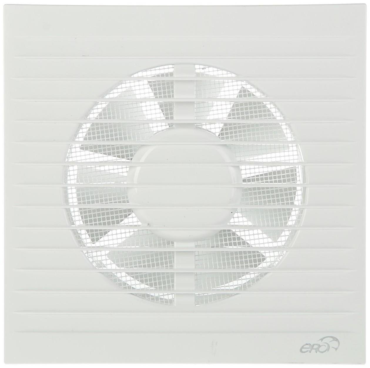Вентилятор вытяжной ERA E 125 S, 180x180 мм, d=125 мм, 220‒240 В