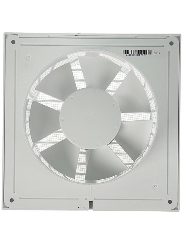 Вентилятор вытяжной ERA E 125 S, 180x180 мм, d=125 мм, 220‒240 В