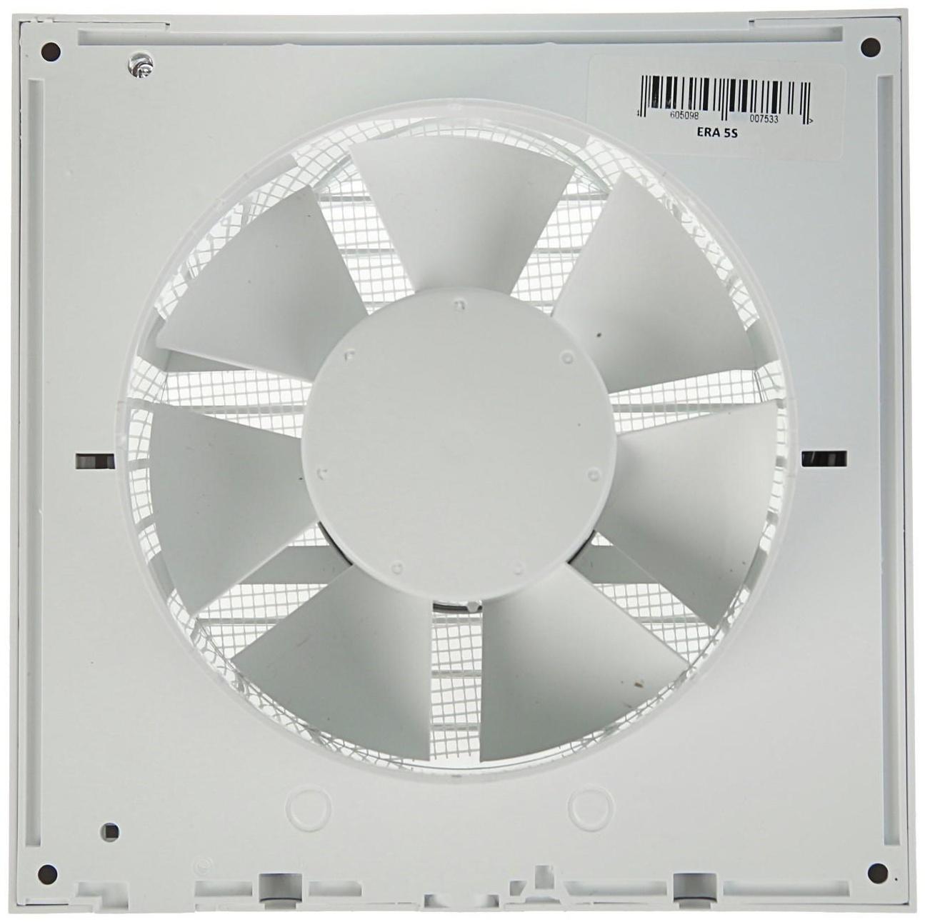 Вентилятор вытяжной ERA 5S, 175х175 мм, d=125 мм