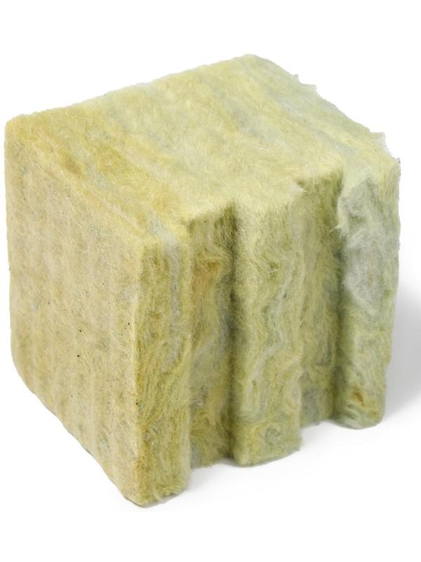 Субстрат минераловатный в кубике, 7.5 × 7.5 × 6.5 см, отверстие 15 × 15 мм, «Эковер»