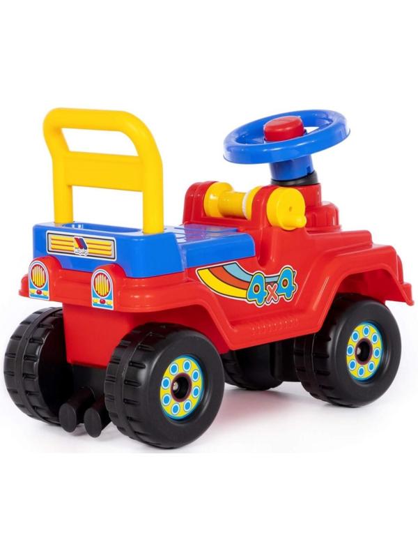 Толокар «Джип» 4х4, звуковые эффекты, цвет красный