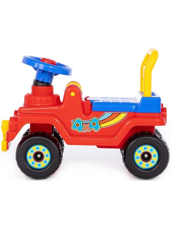 Толокар «Джип» 4х4, звуковые эффекты, цвет красный
