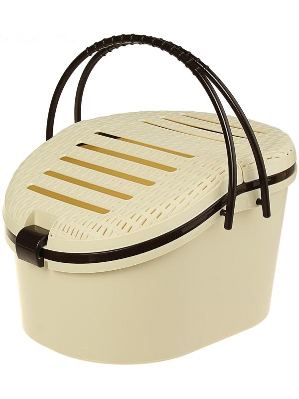 Корзина для переноски животных 45 x 37,5 x 41 см, микс цветов