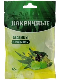 Леденцы лакричные «Эвкалипт» от кашля, 20 штук по 3,25 г