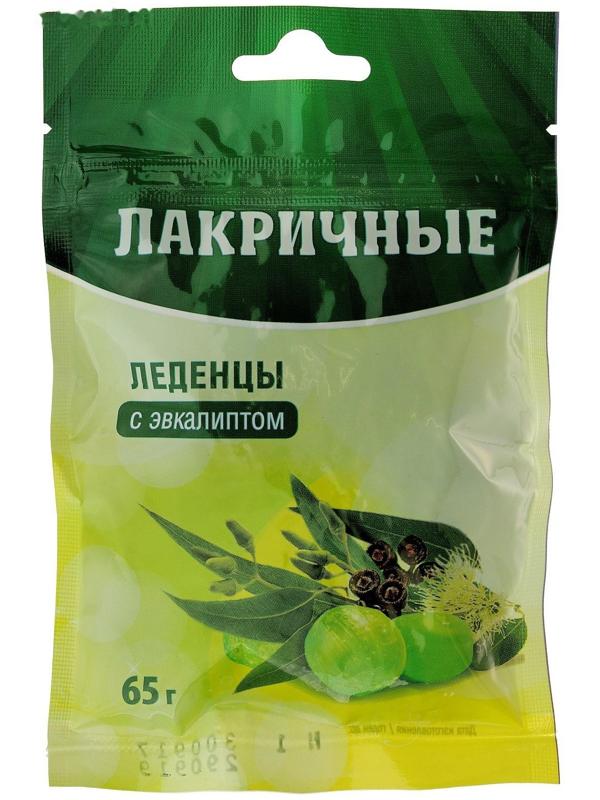 Леденцы лакричные «Эвкалипт» от кашля, 20 штук по 3,25 г