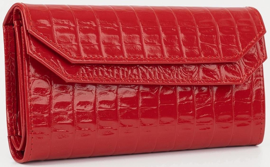 Кошелёк на кнопке, цвет красный