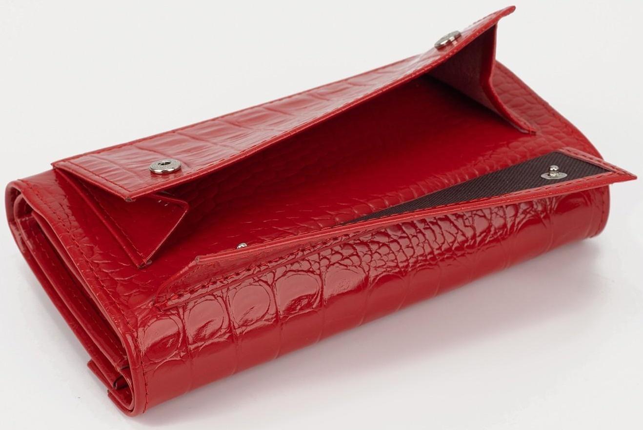 Кошелёк на кнопке, цвет красный