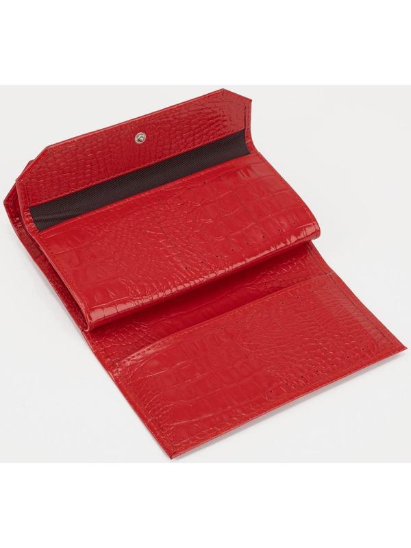 Кошелёк на кнопке, цвет красный