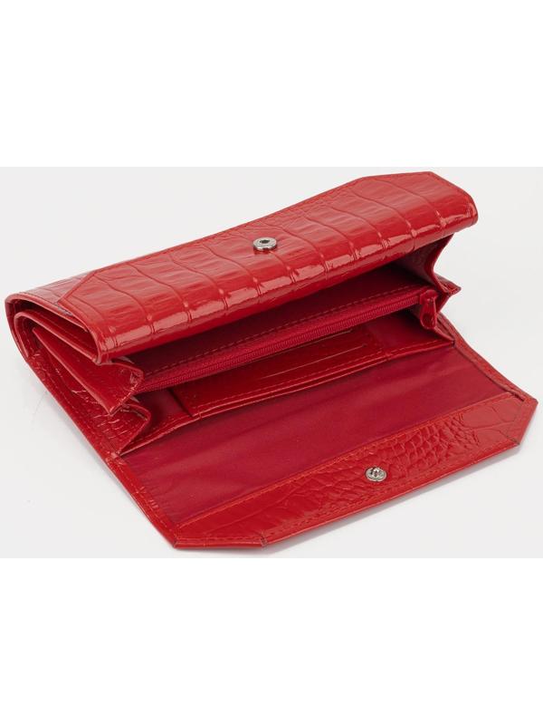 Кошелёк на кнопке, цвет красный