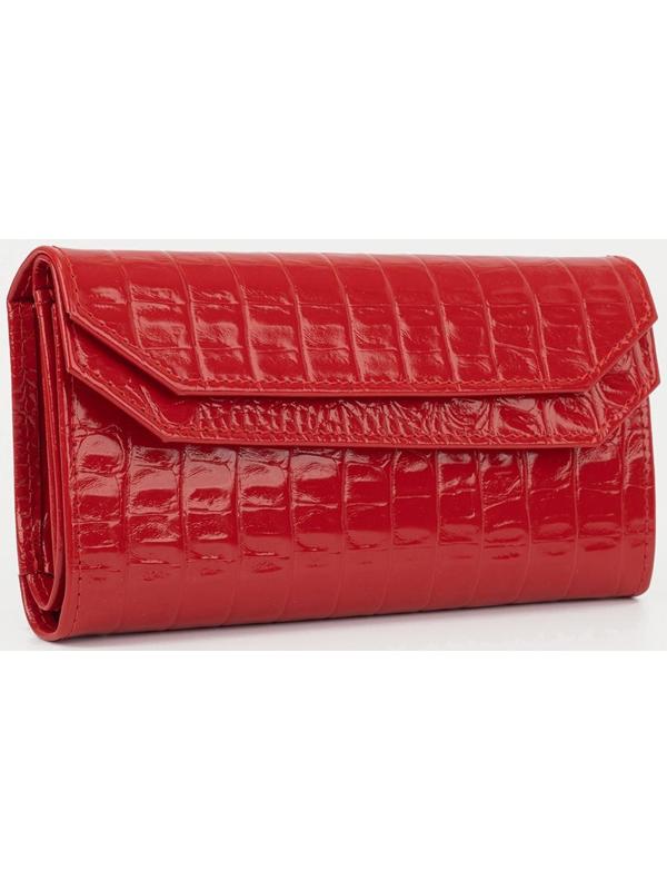 Кошелёк на кнопке, цвет красный