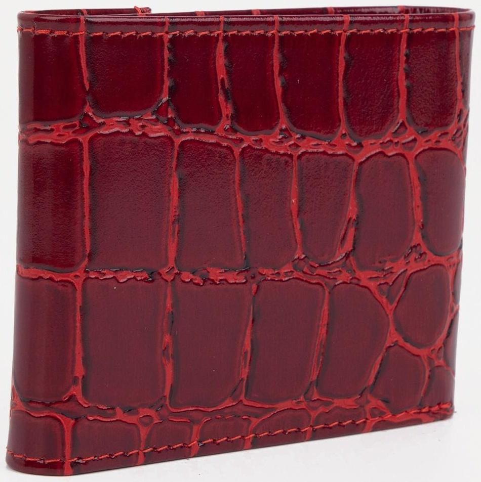 Кошелёк на кнопке, цвет красный