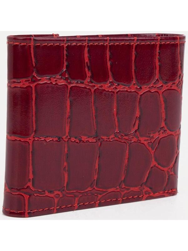 Кошелёк на кнопке, цвет красный