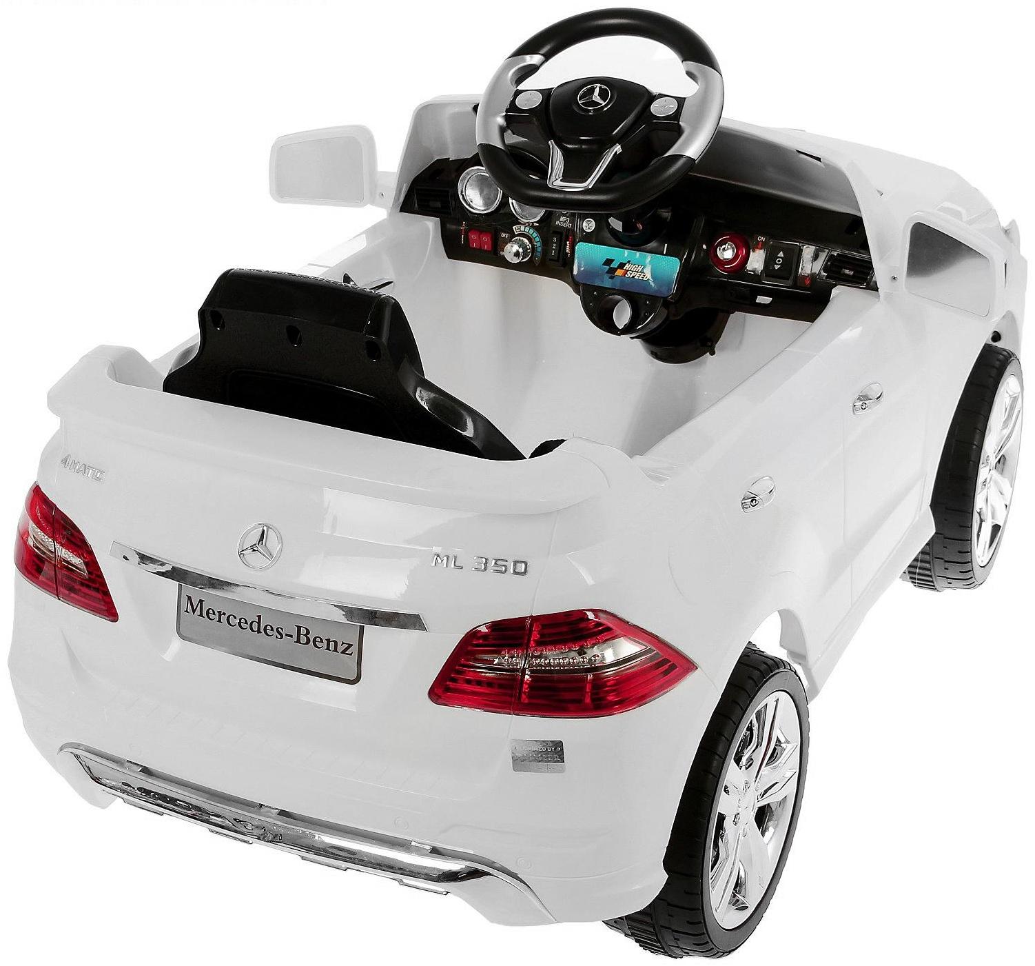 Электромобиль MERCEDES-BENZ ML350, с радиоуправлением, свет и звук, цвет белый