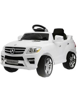 Электромобиль MERCEDES-BENZ ML350, с радиоуправлением, свет и звук, цвет белый