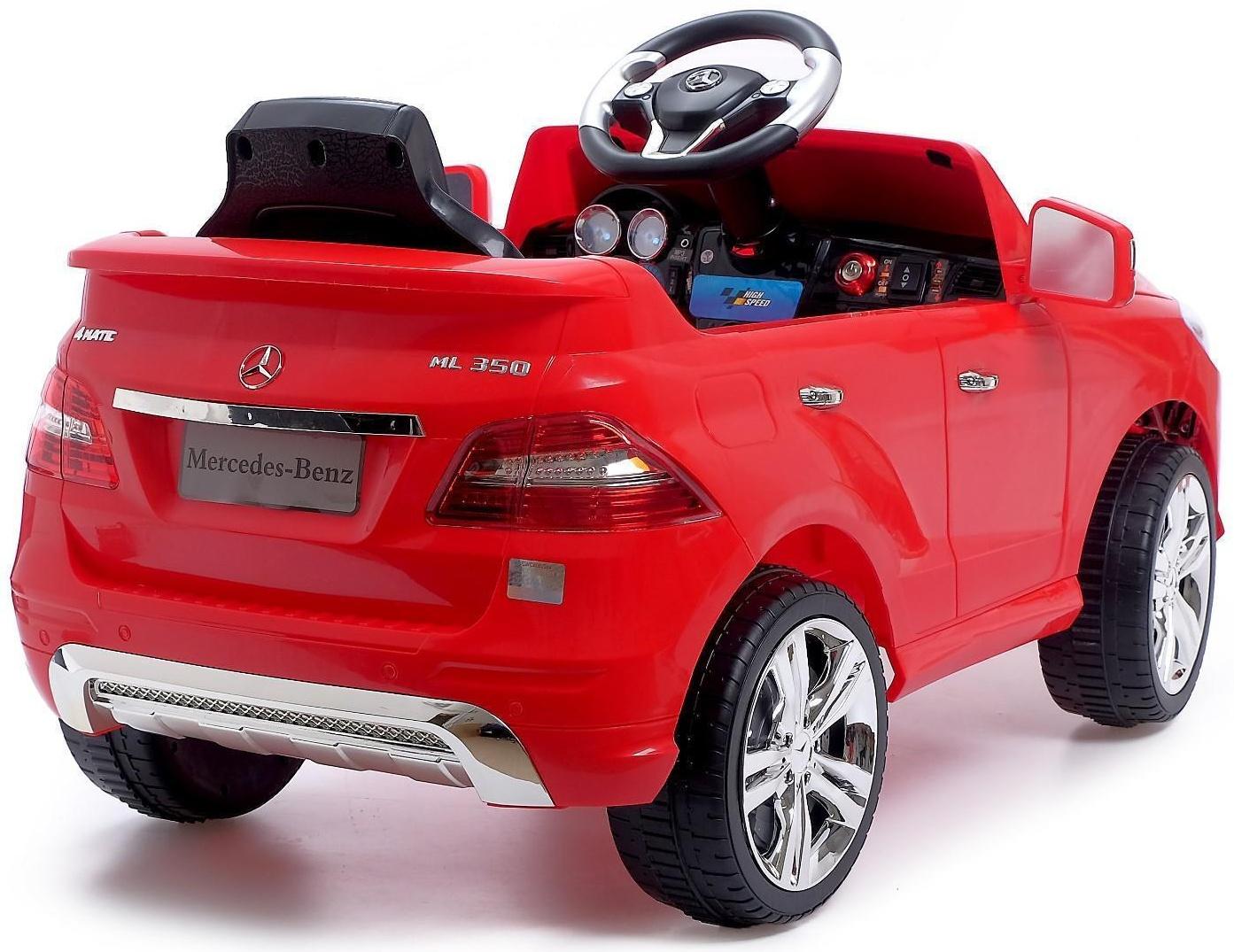 Электромобиль MERCEDES-BENZ ML350, с радиоуправлением, свет и звук, цвет красный