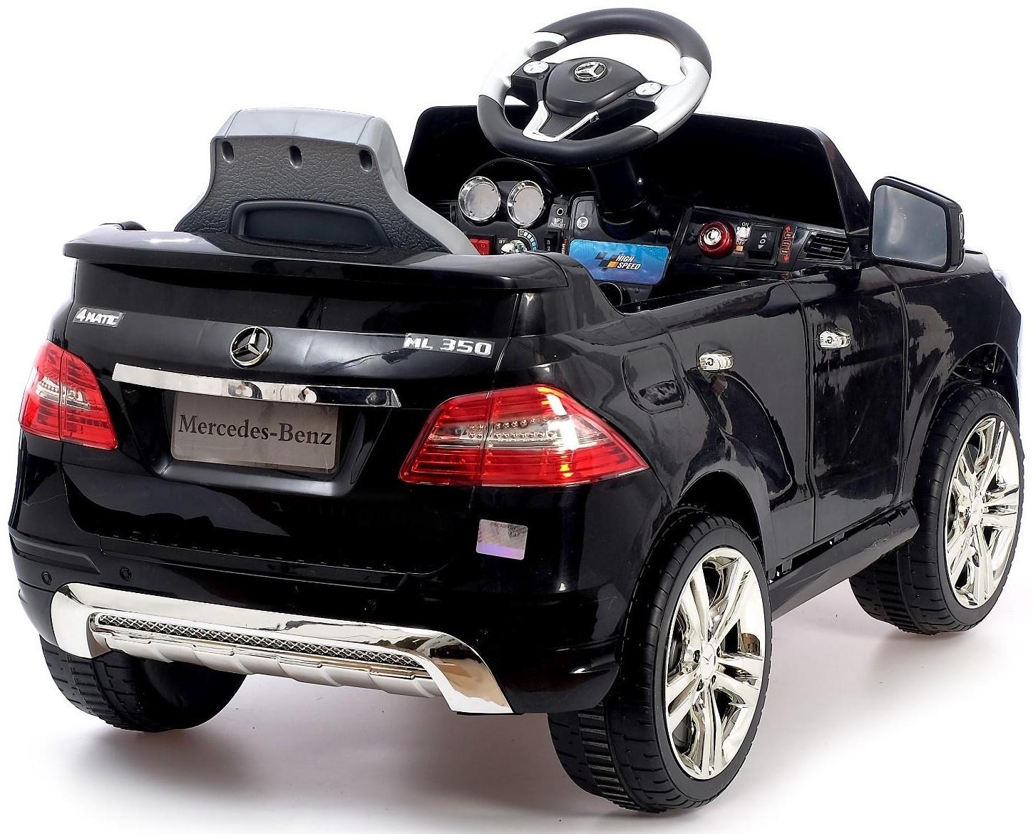 Электромобиль MERCEDES-BENZ ML 350, с радиоуправлением, световые и звуковые эффекты, цвет чёрный