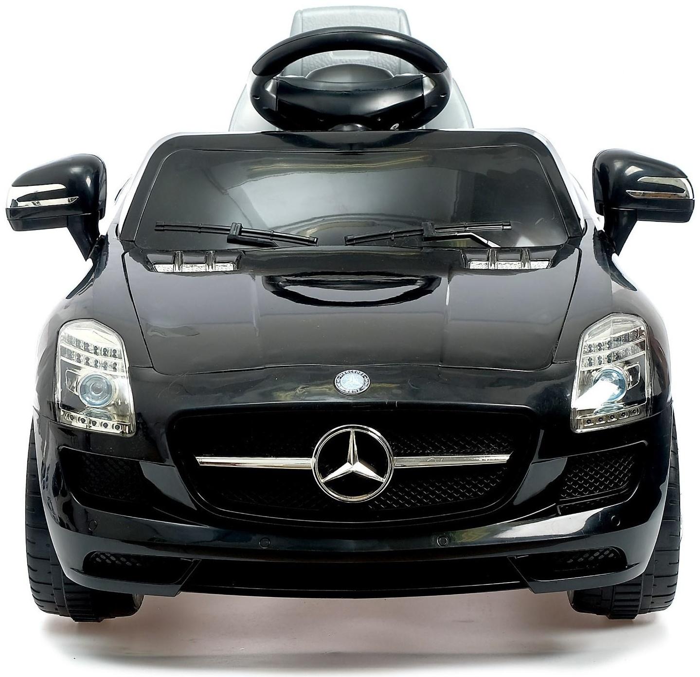 Электромобиль MERCEDES-BENZ SLS, с радиоуправлением, свет и звук, цвет черный