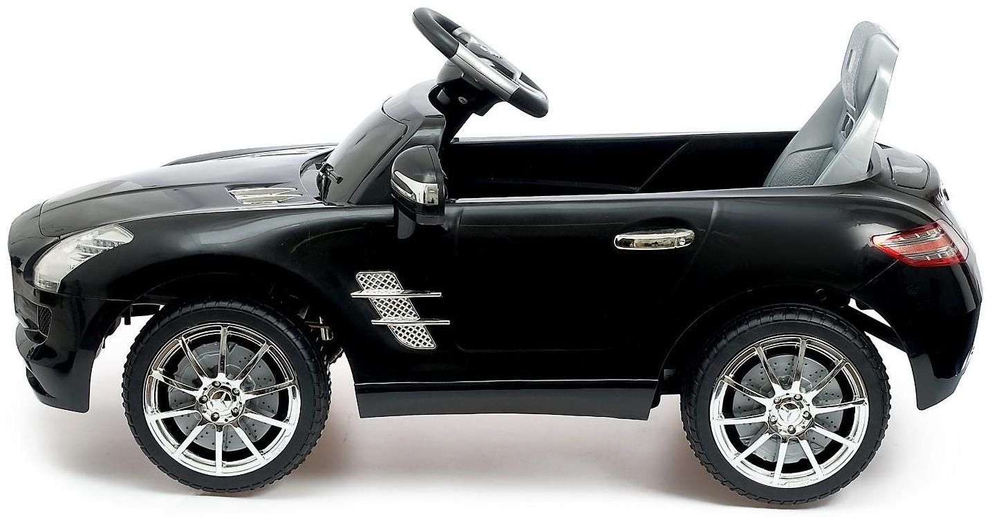Электромобиль MERCEDES-BENZ SLS, с радиоуправлением, свет и звук, цвет черный