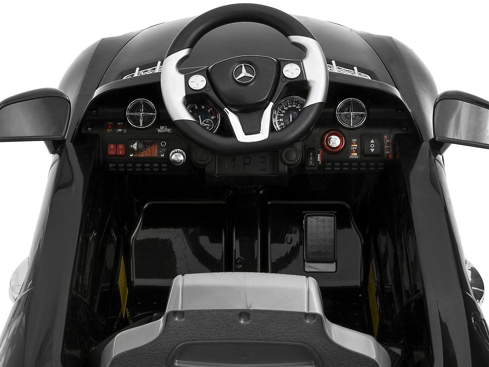 Электромобиль MERCEDES-BENZ SLS, с радиоуправлением, свет и звук, цвет черный