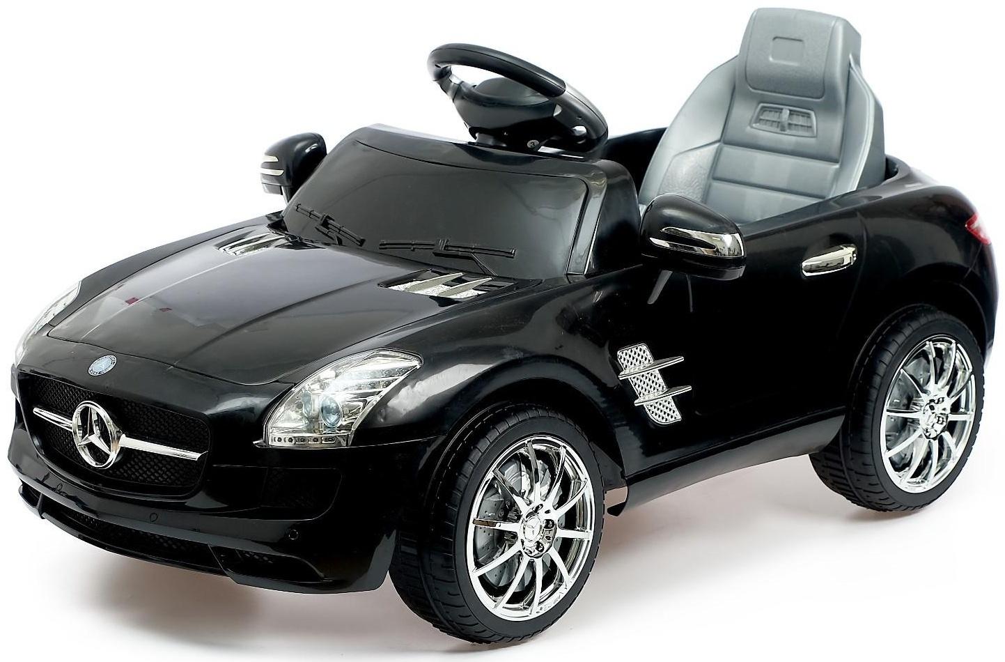 Электромобиль MERCEDES-BENZ SLS, с радиоуправлением, свет и звук, цвет черный