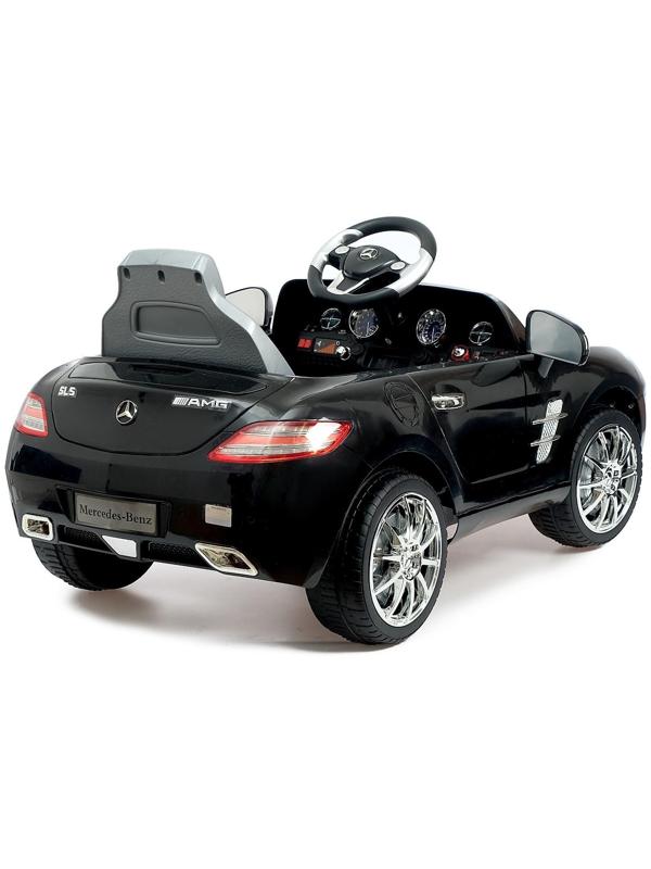 Электромобиль MERCEDES-BENZ SLS, с радиоуправлением, свет и звук, цвет черный