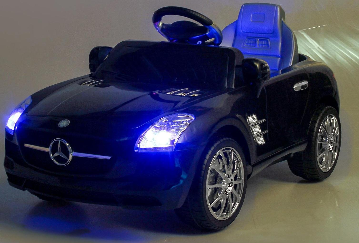 Электромобиль MERCEDES-BENZ SLS, с радиоуправлением, свет и звук, цвет красный