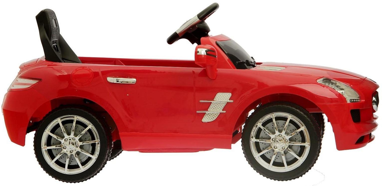 Электромобиль MERCEDES-BENZ SLS, с радиоуправлением, свет и звук, цвет красный