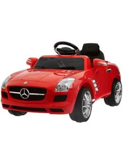 Электромобиль MERCEDES-BENZ SLS, с радиоуправлением, свет и звук, цвет красный