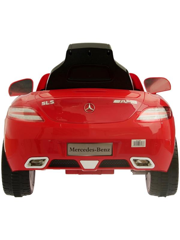 Электромобиль MERCEDES-BENZ SLS, с радиоуправлением, свет и звук, цвет красный