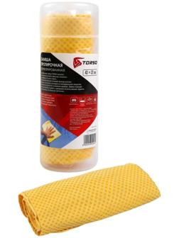 Замша протирочная TORSO 43×32 см, перфорированная в тубе