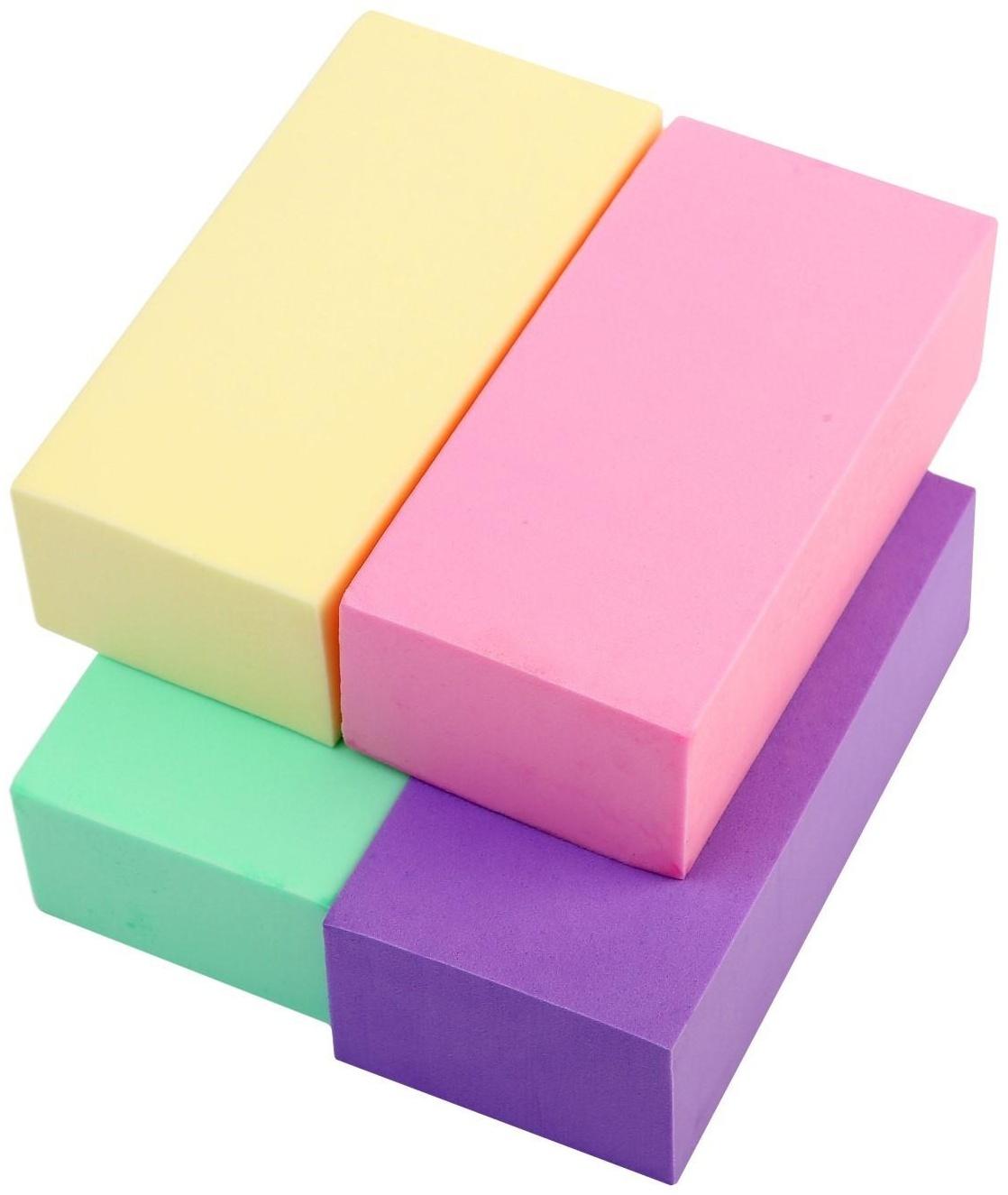 Губка для мытья авто TORSO влаговпитывающая 11.5×5.5 см, микс