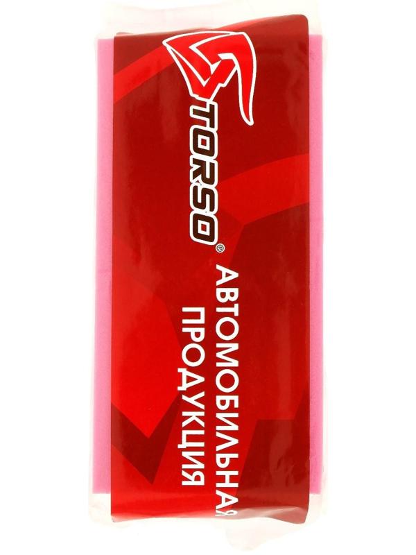 Губка для мытья авто TORSO влаговпитывающая 11.5×5.5 см, микс