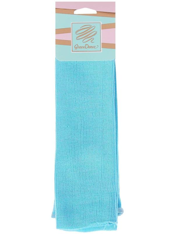 Гетры для танцев №5, без носка и пятки, L= 50 см, цвет бирюзовый
