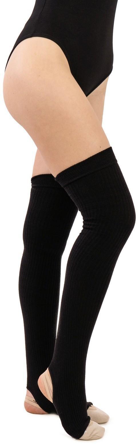 Гетры для танцев полушерстяные №1, L= 50 см, цвет чёрный