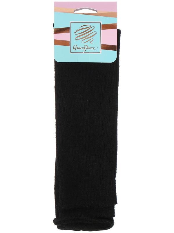 Гетры для танцев полушерстяные №1, L= 50 см, цвет чёрный