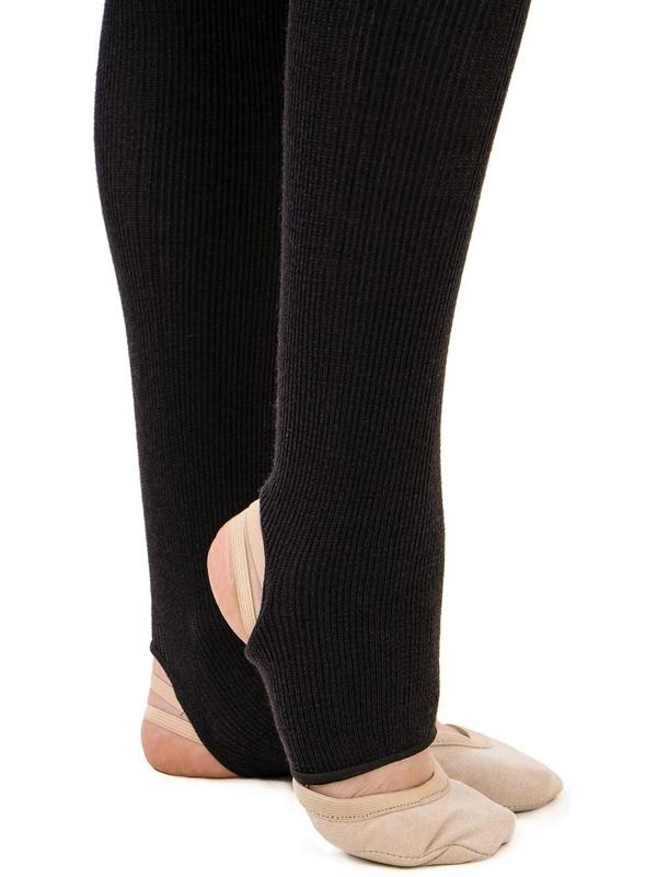 Гетры для танцев полушерстяные №1, L= 50 см, цвет чёрный