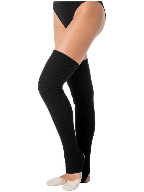 Гетры для танцев полушерстяные №1, L= 80 см, цвет чёрный