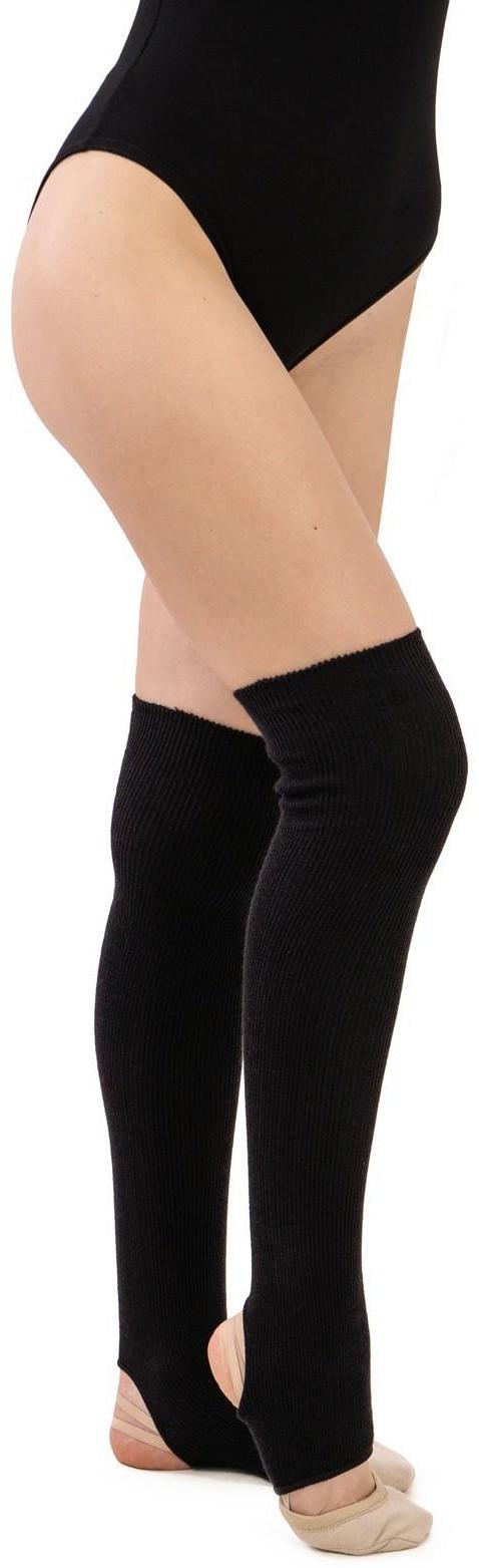 Гетры для танцев №5, без носка и пятки, L= 50 см, цвет чёрный