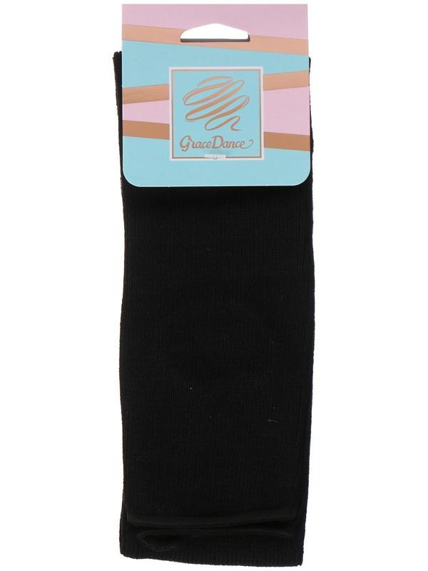 Гетры для танцев №5, без носка и пятки, L= 50 см, цвет чёрный