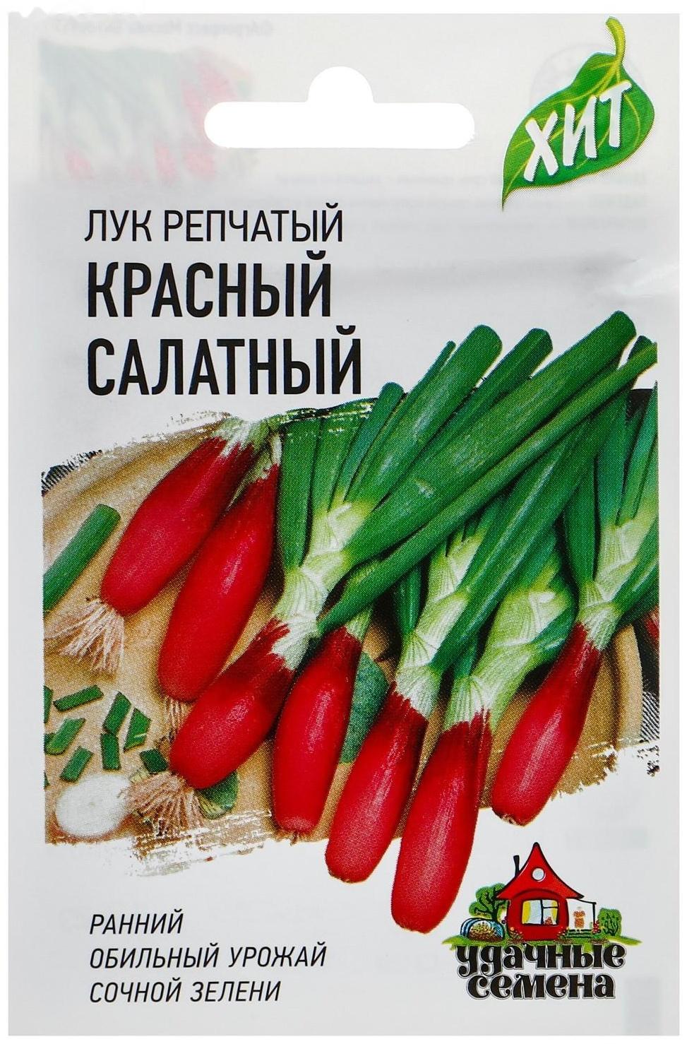 Семена Лук на зелень репчатый Красный салатный, 0,5 г  серия ХИТ х3