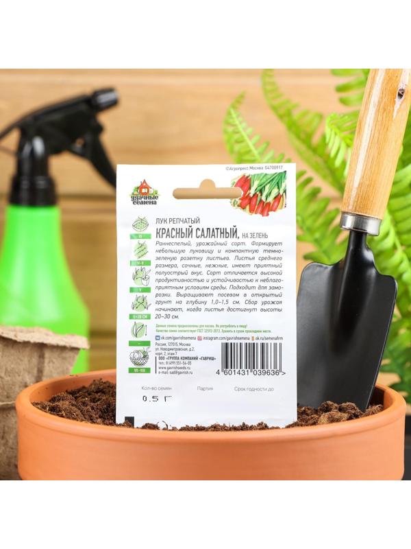 Семена Лук на зелень репчатый Красный салатный, 0,5 г  серия ХИТ х3