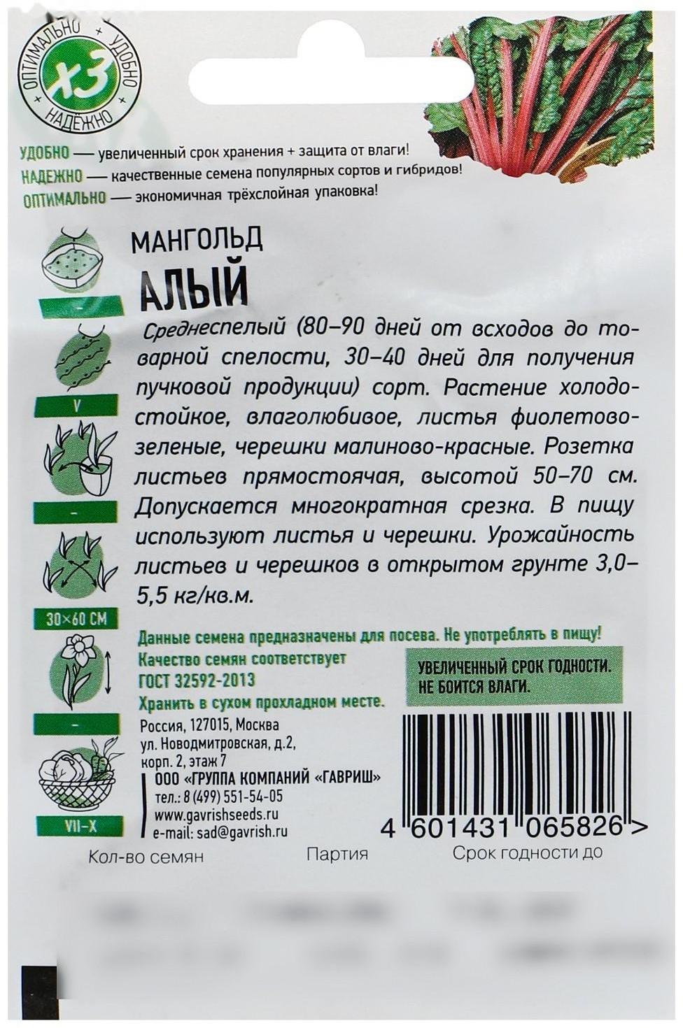 Семена Мангольд 