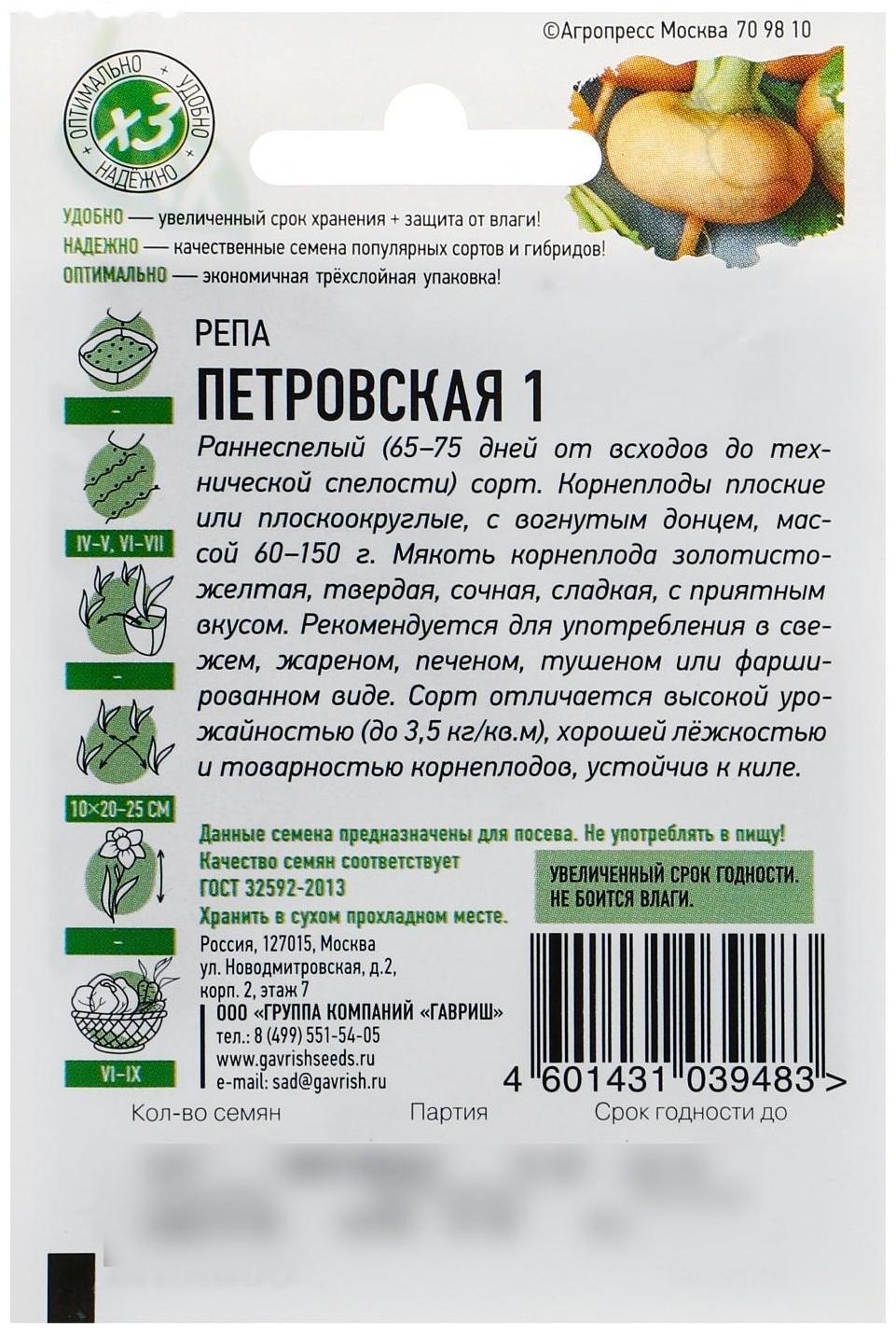 Семена Репа 