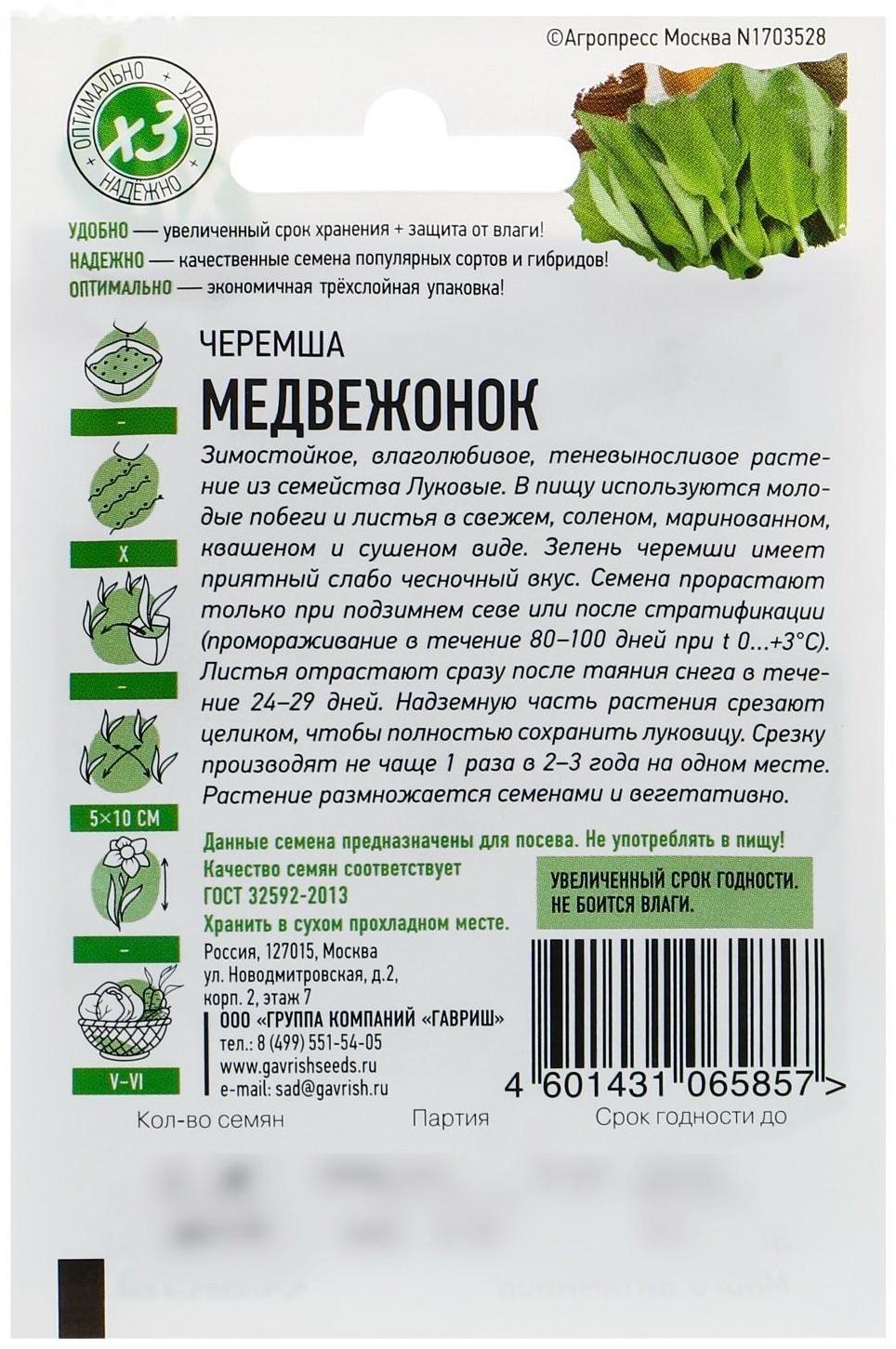 Семена Черемша 