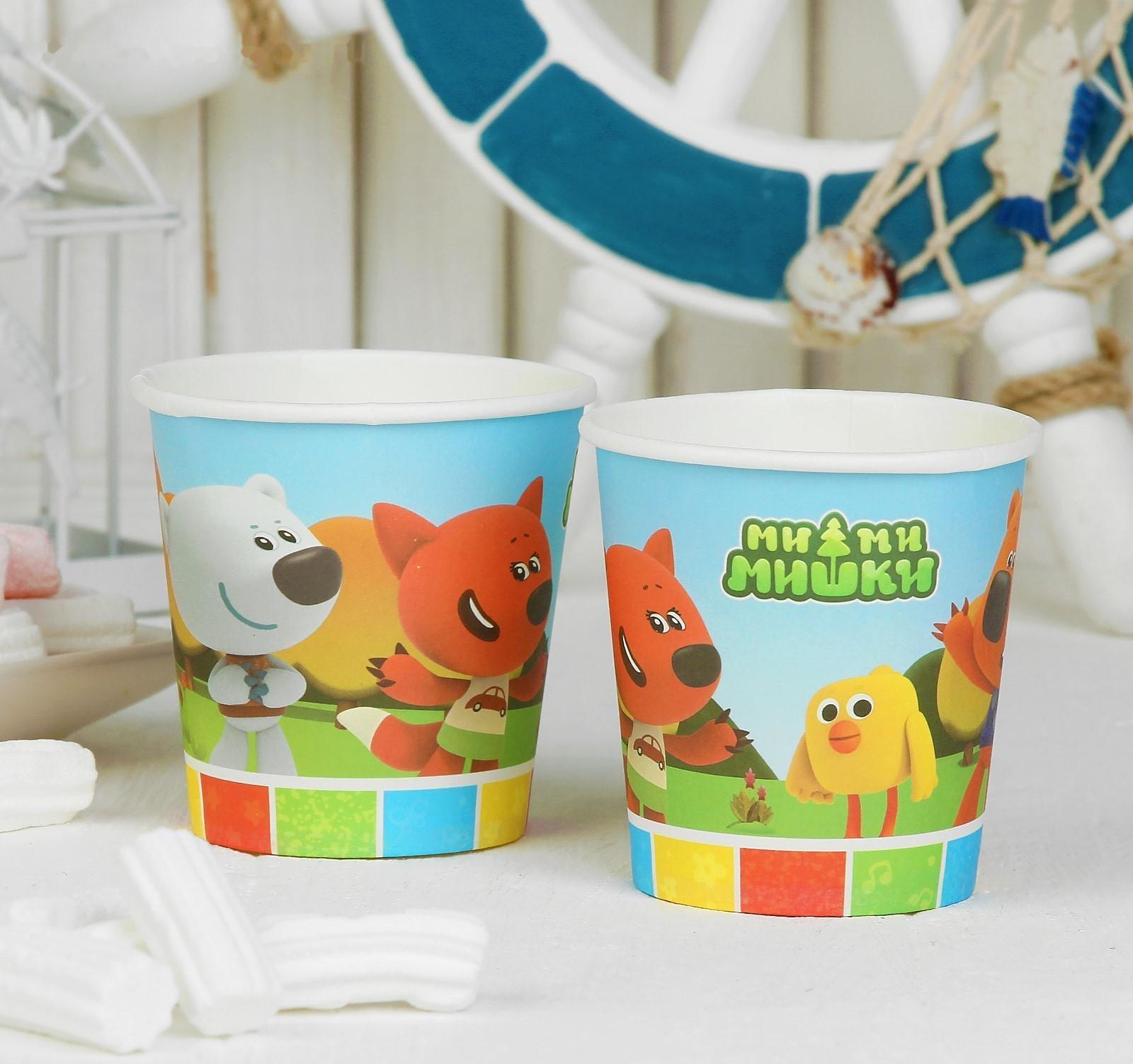 Стаканы «Ми-Ми-Мишки», 6 шт.