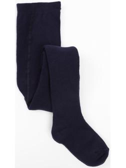 Колготки детские махровые, цвет тёмно-синий, рост 146-152 см