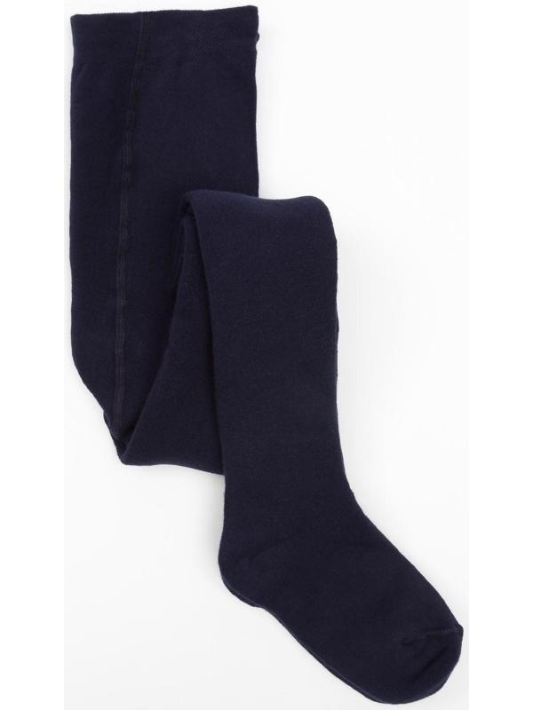 Колготки детские махровые, цвет тёмно-синий, рост 146-152 см