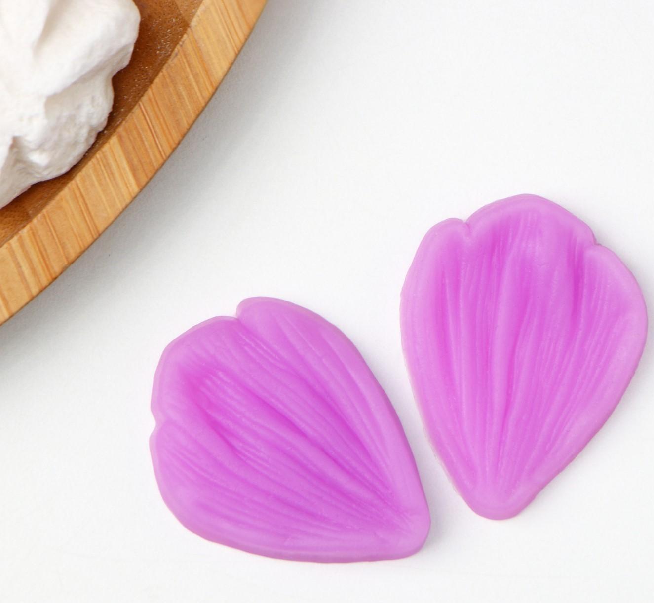 Молд «Лепесток тюльпана», 2 части, 4,5×3 см, цвет МИКС